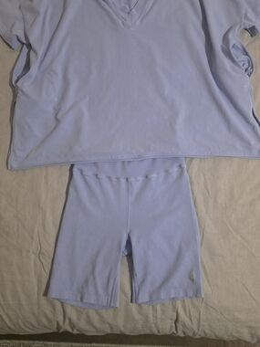 Free People Lavender Two-Piece Romper Set